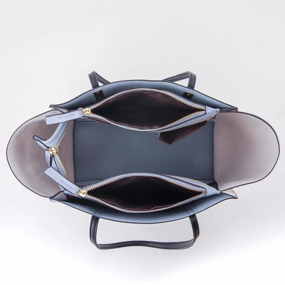 Isabella - 4-Piece Leather Tote Bag Set