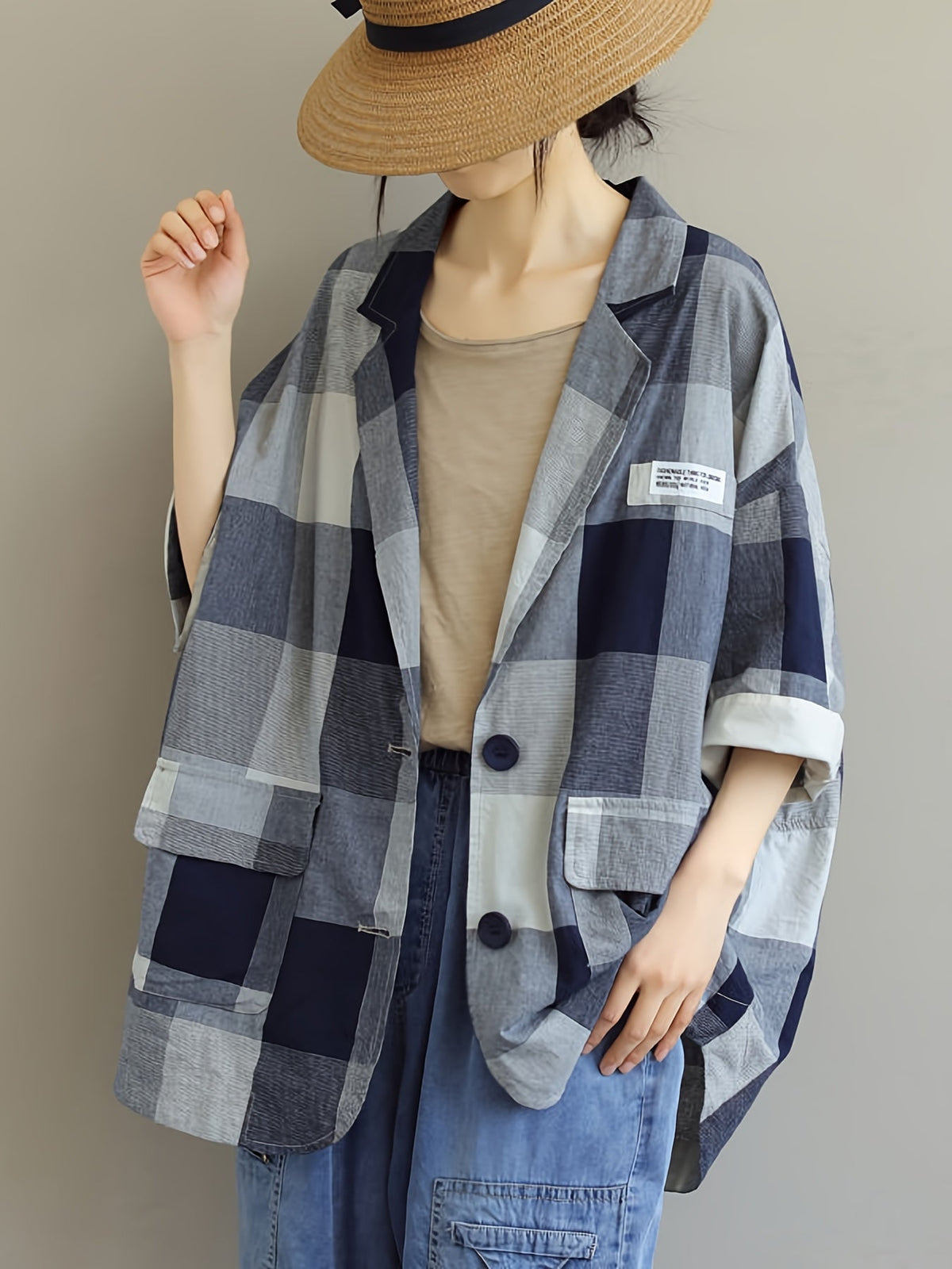 Luna™ - Comfortable Plaid Blazer