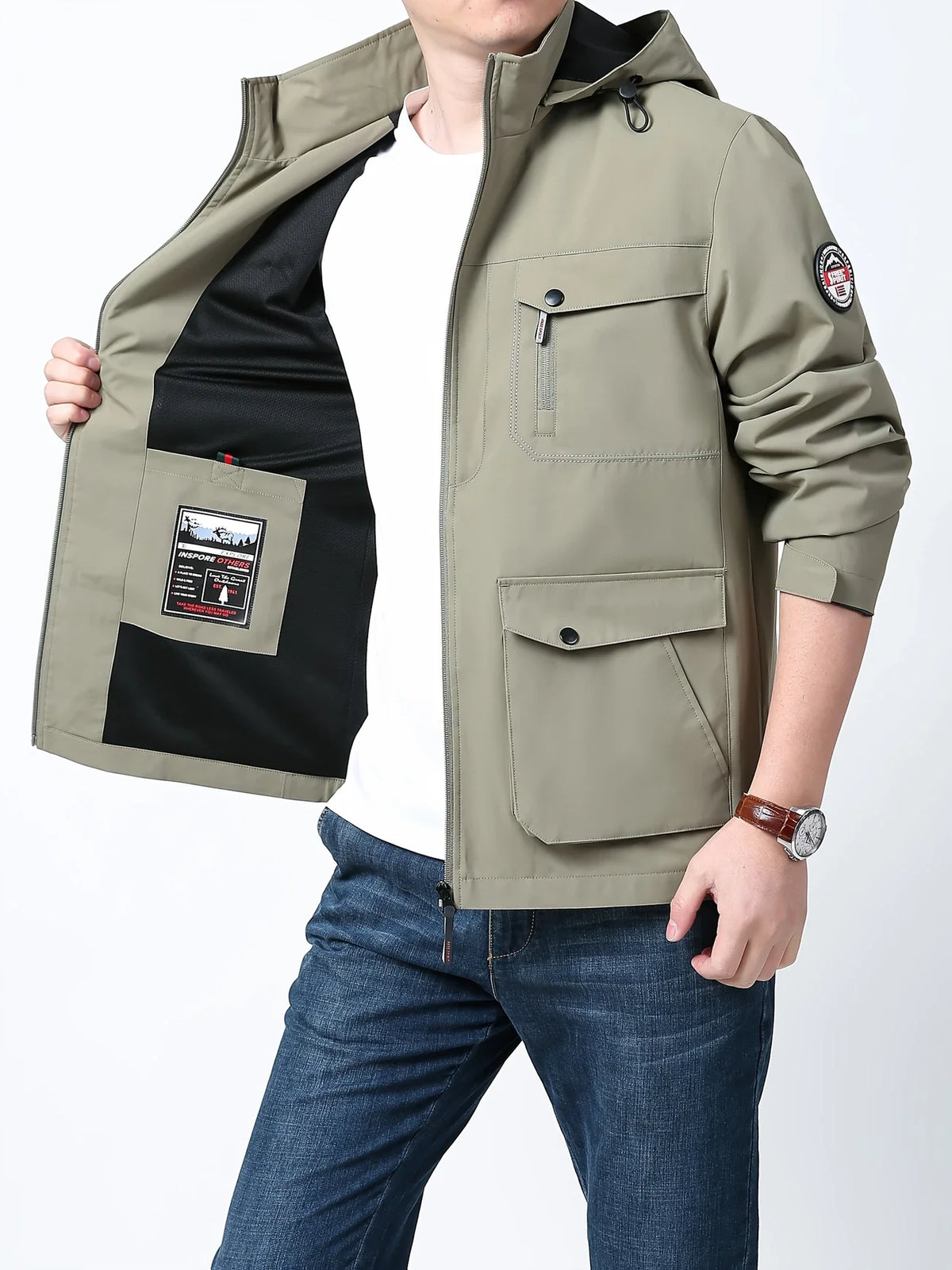 Henry™ - Comfortable Waterproof Jacket with Detachable Hood
