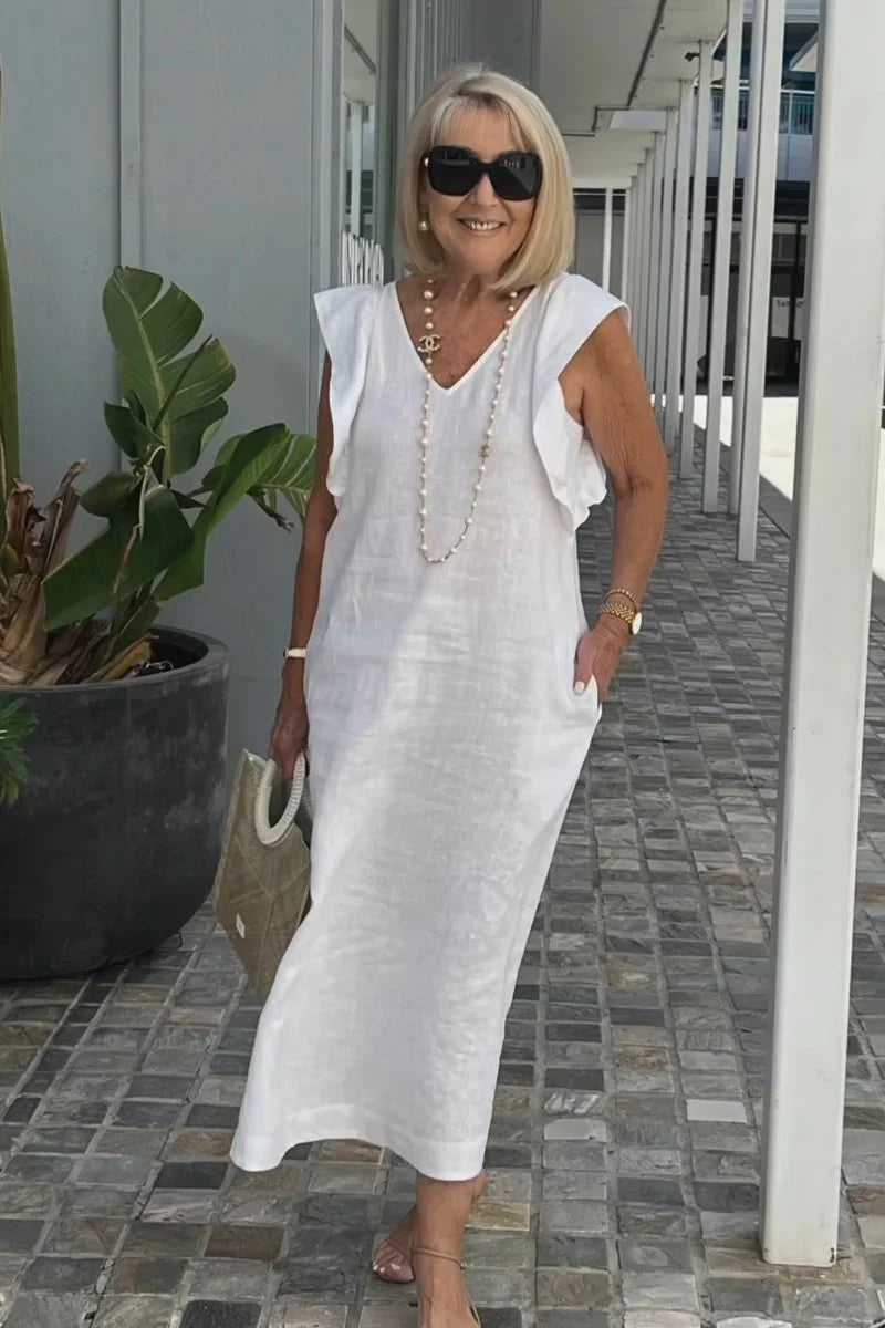 Sophia™ - Stylish Butterfly Sleeve Dress