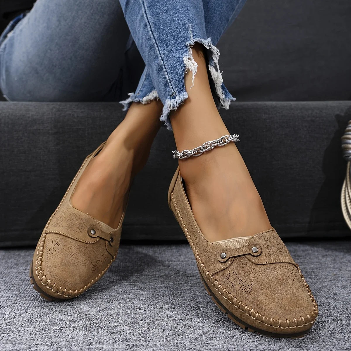 Zoe™ - Retro Lightweight Slip-On Shoes