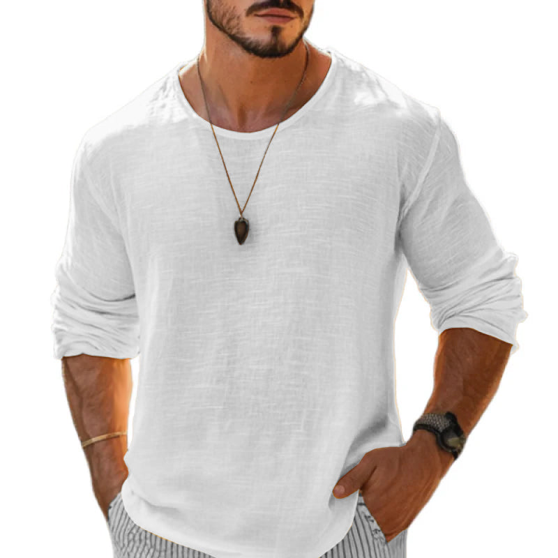 Carter™ - Linen Loose Long Sleeve Shirt