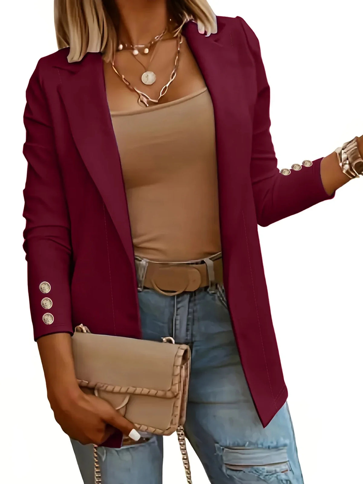 Layla™ - Stylish Open Front Jacket