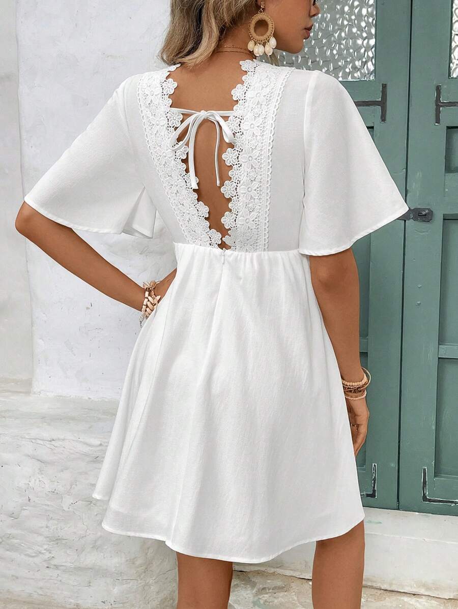 Olivia™ - Elegant V-Neck Dress