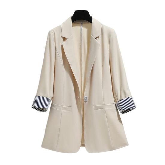 Sophia™ - Elegant Striped Long Sleeve Casual Blazer