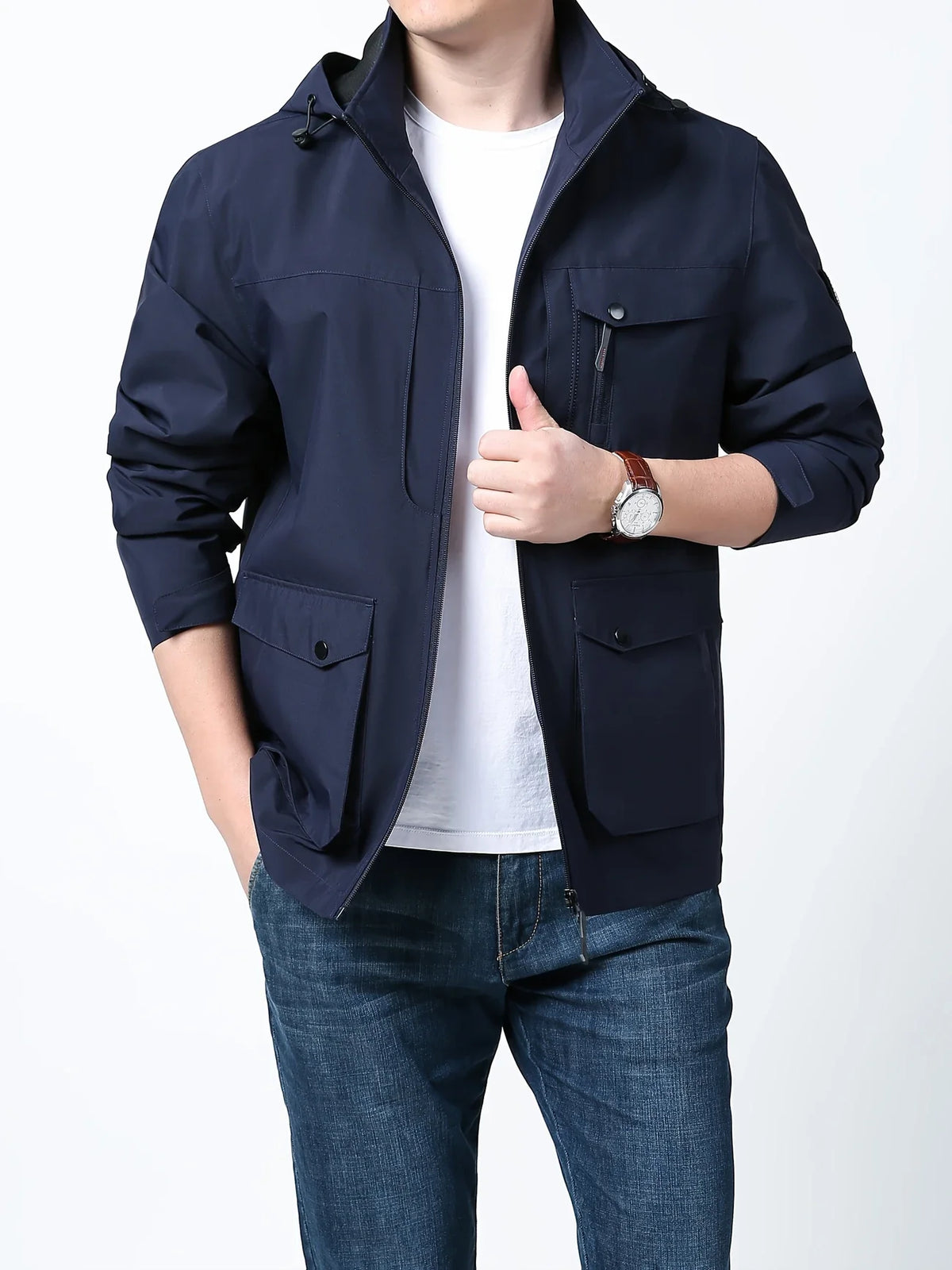 Henry™ - Comfortable Waterproof Jacket with Detachable Hood