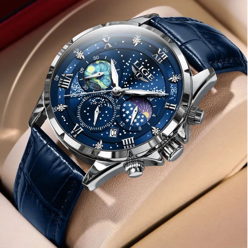 Caleb™ - Elegant Moonphase Watch