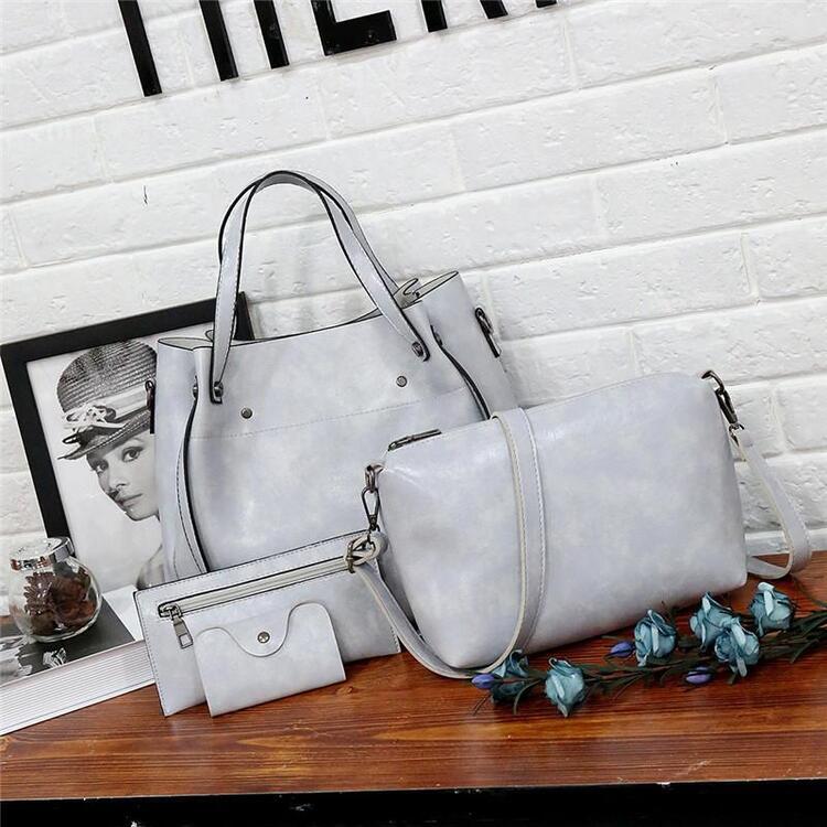 Riley - Vintage 4-Piece Leather Bag Set