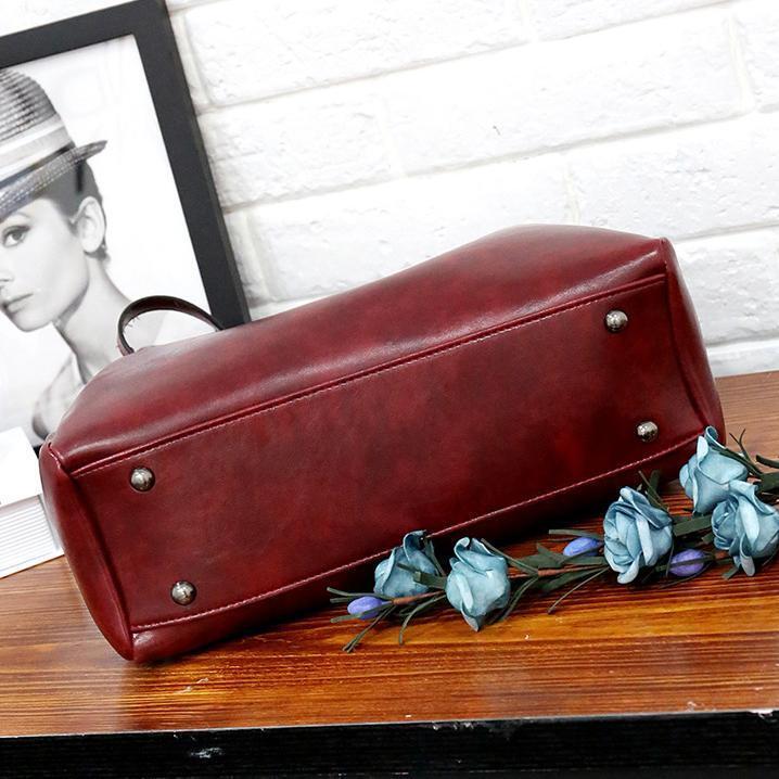 Riley - Vintage 4-Piece Leather Bag Set