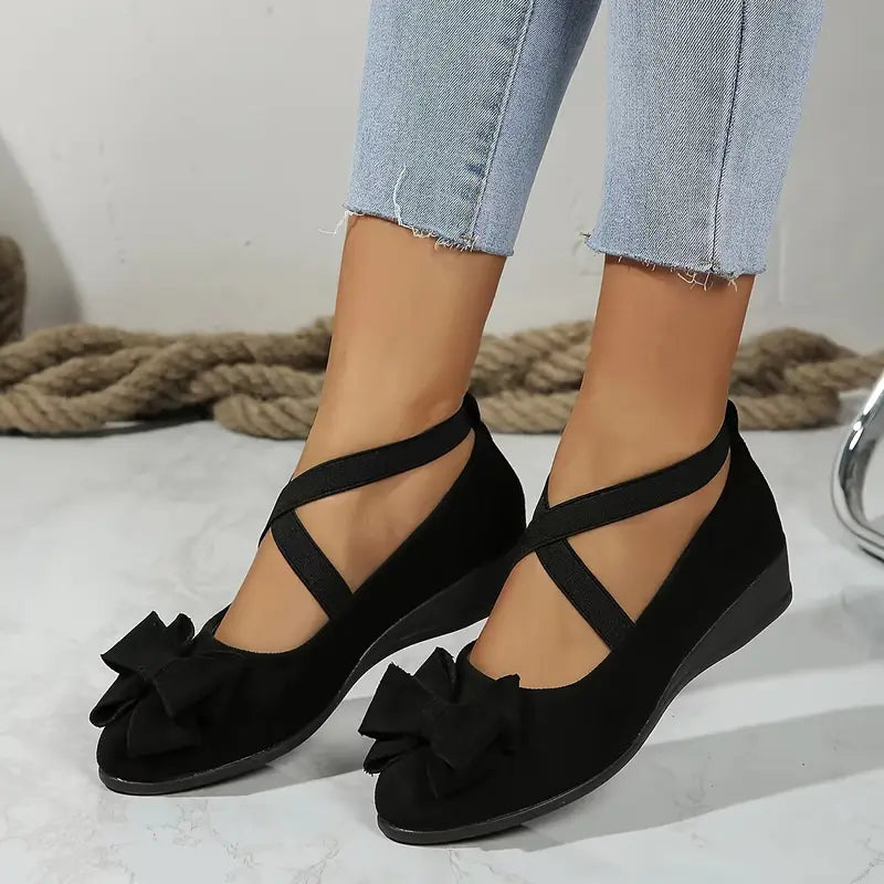 Olivia™ - Elegant Cross Bow Shoes