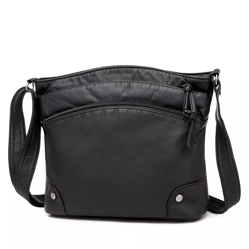 Mia - Vintage Charm Crossbody Leather Bag