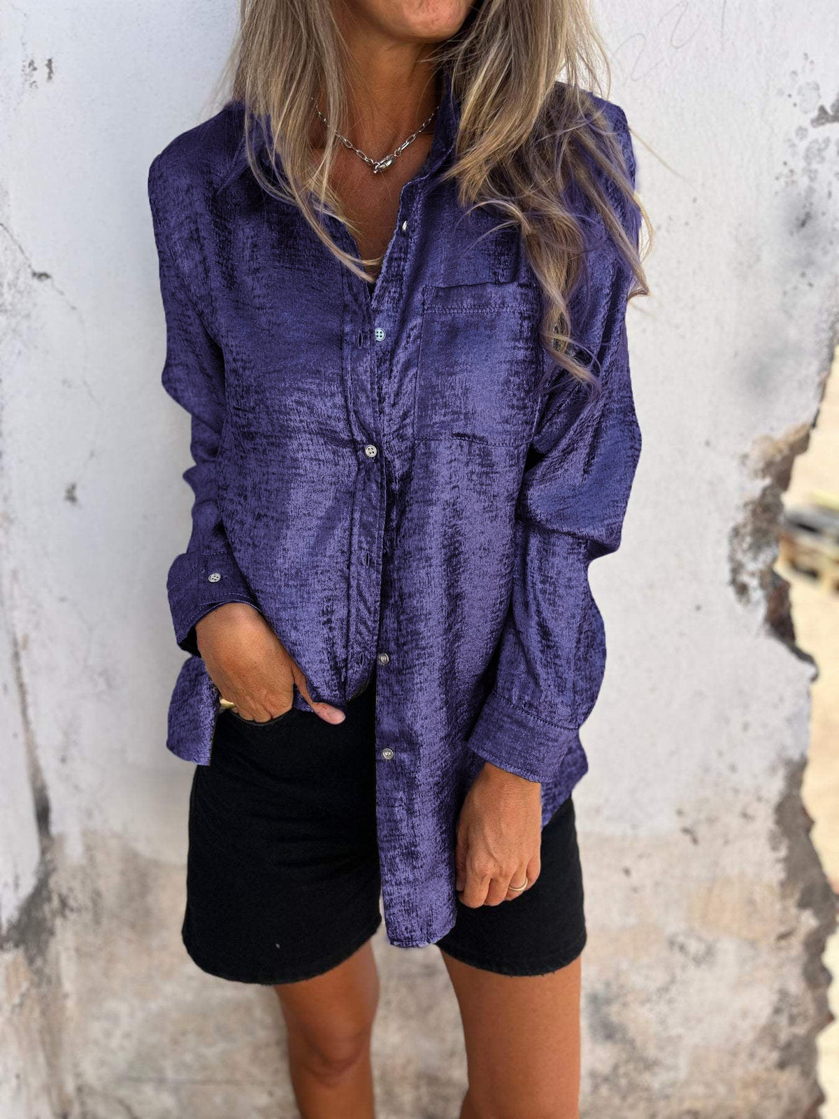 Riley™ - Chic Shimmer Shirt