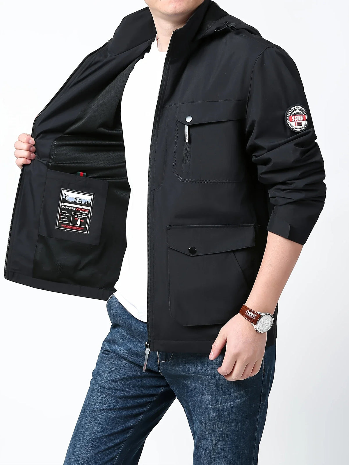 Henry™ - Comfortable Waterproof Jacket with Detachable Hood