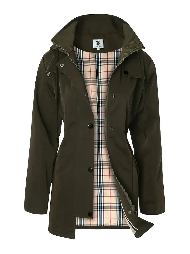 Olivia™ - Stylish Hooded Trench Coat