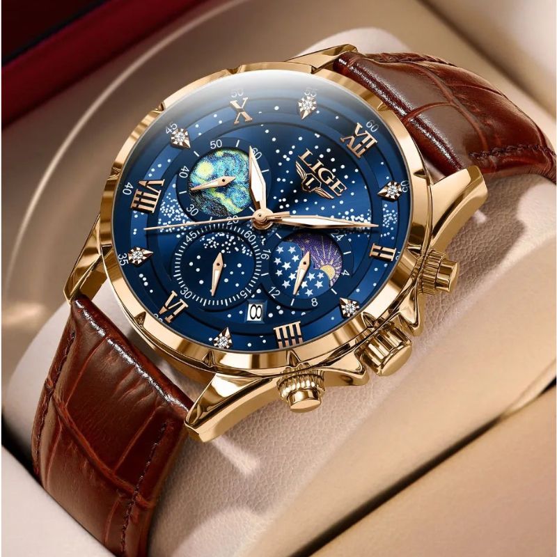 Caleb™ - Elegant Moonphase Watch