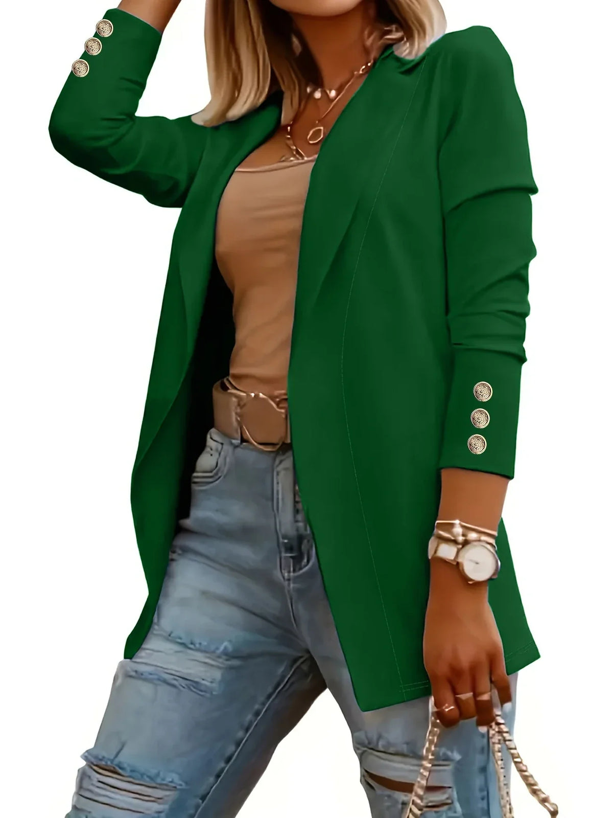 Layla™ - Stylish Open Front Jacket