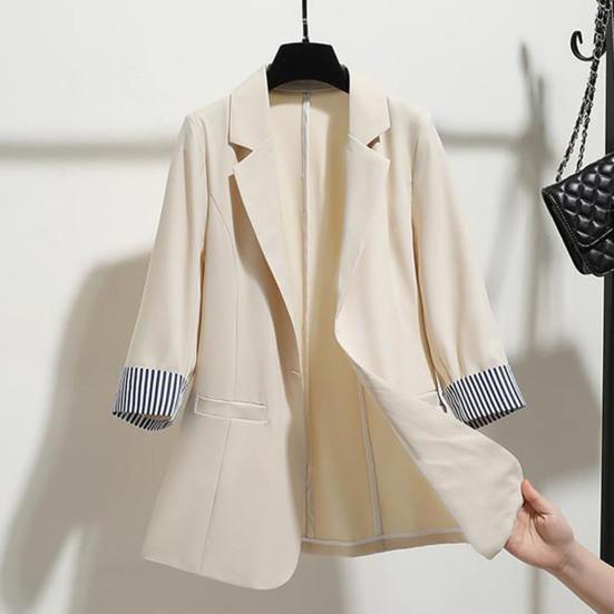 Sophia™ - Elegant Striped Long Sleeve Casual Blazer