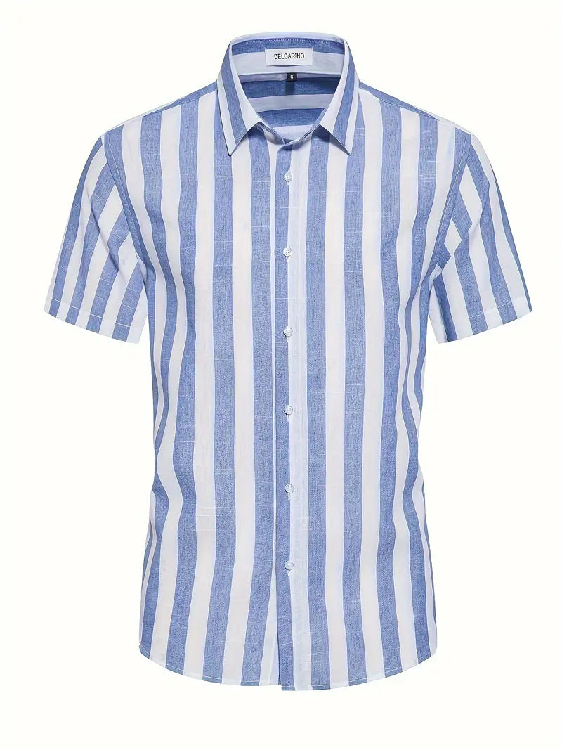 Liam™ - Casual Short Sleeve Striped Shirt