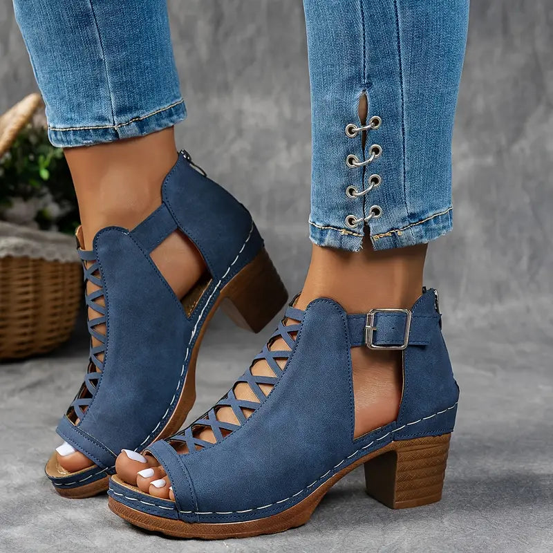 Aubrey™ - Elegant Wedge Sandals