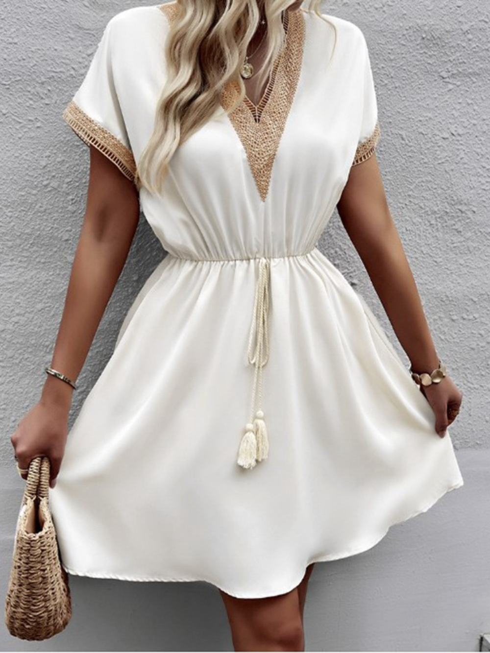 Aubrey™ - Short Dress With Elegance Lace