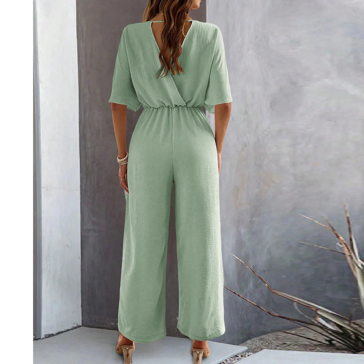 Amelia™ - Stylish V-Neck Jumpsuit