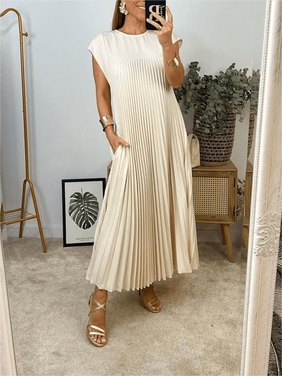 Zoe™ - Pleated Elegant Dress