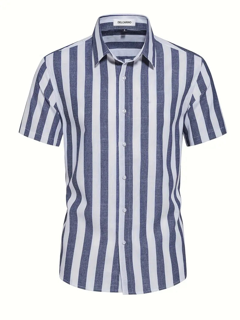 Liam™ - Casual Short Sleeve Striped Shirt