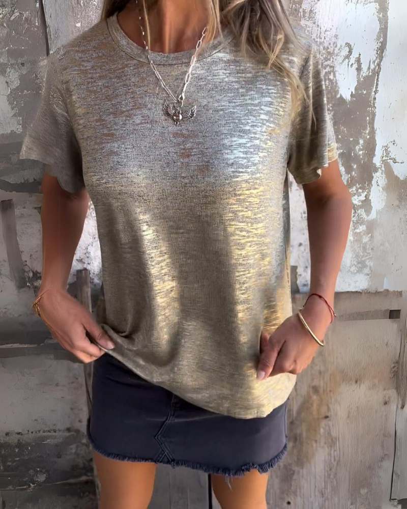 Ella™ - Elegant Short Sleeve T-shirt