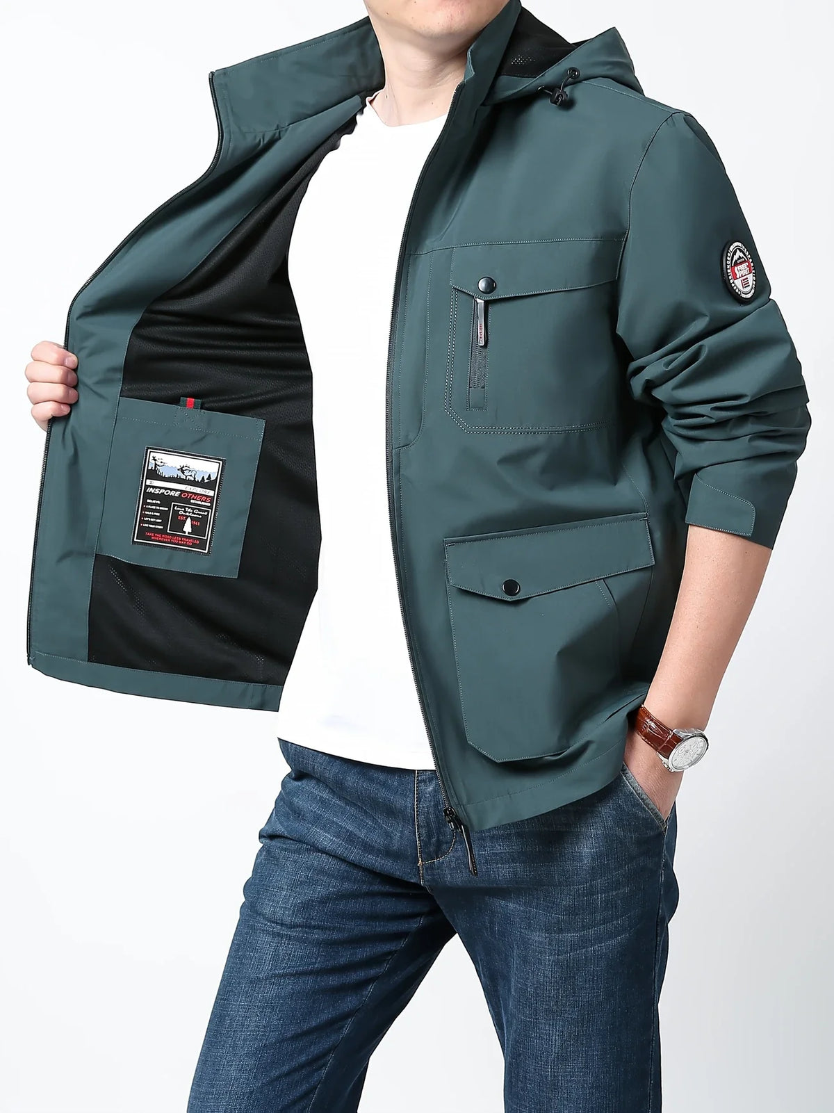 Henry™ - Comfortable Waterproof Jacket with Detachable Hood