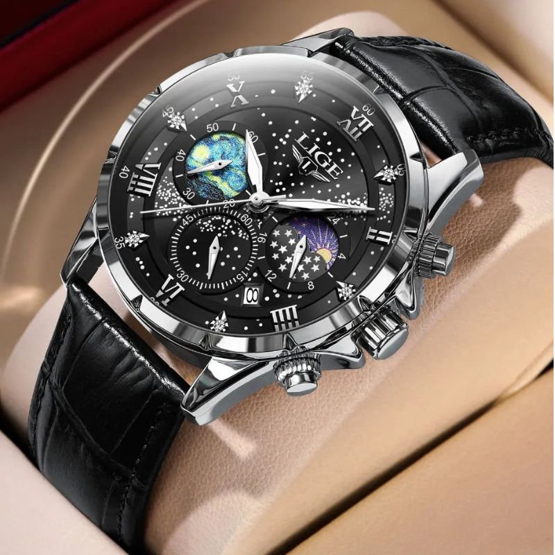 Caleb™ - Elegant Moonphase Watch