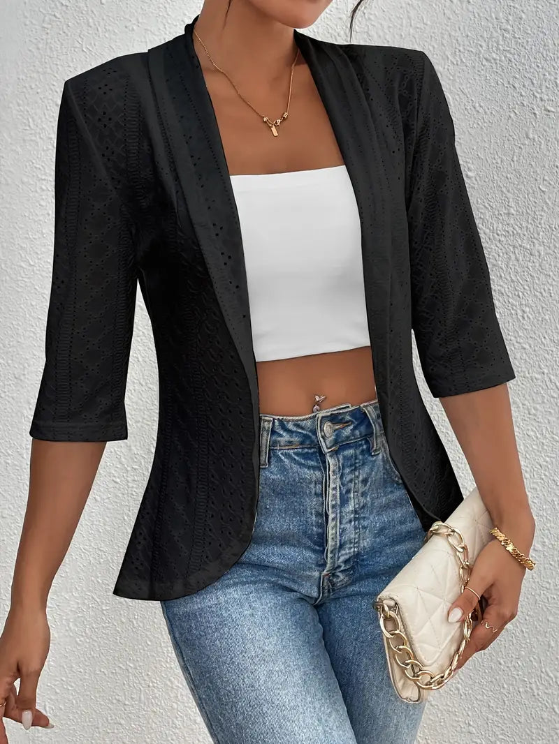 Penelope™ - Elegant Open-Front Jacket
