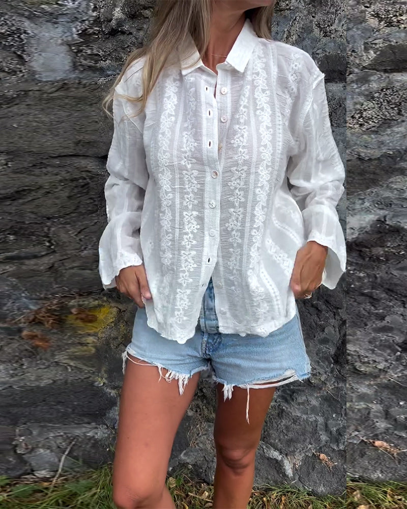 Aubrey™ - Stylish Button-Up Polo Shirt