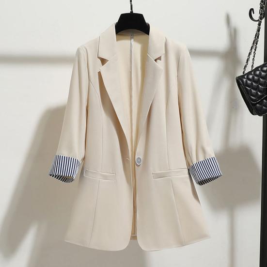 Sophia™ - Elegant Striped Long Sleeve Casual Blazer