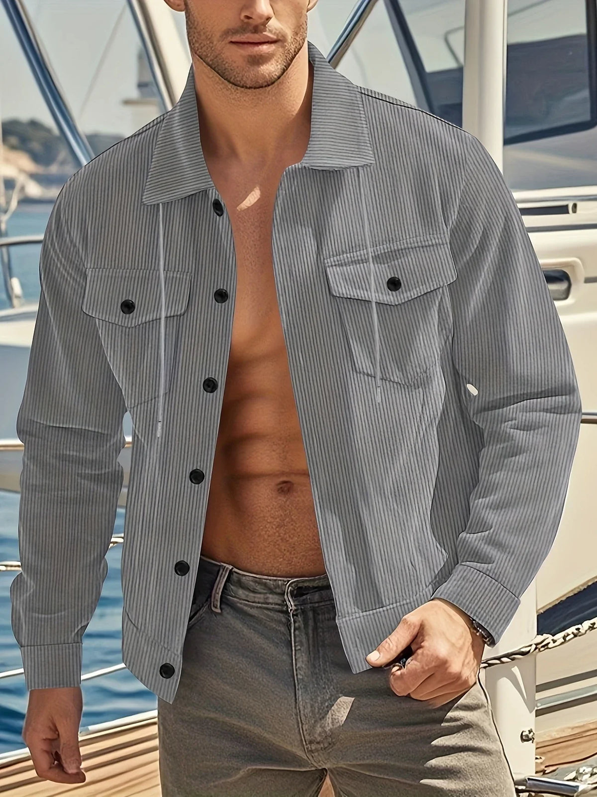 Alexander™ - Casual Corduroy Stand Collar Jacket
