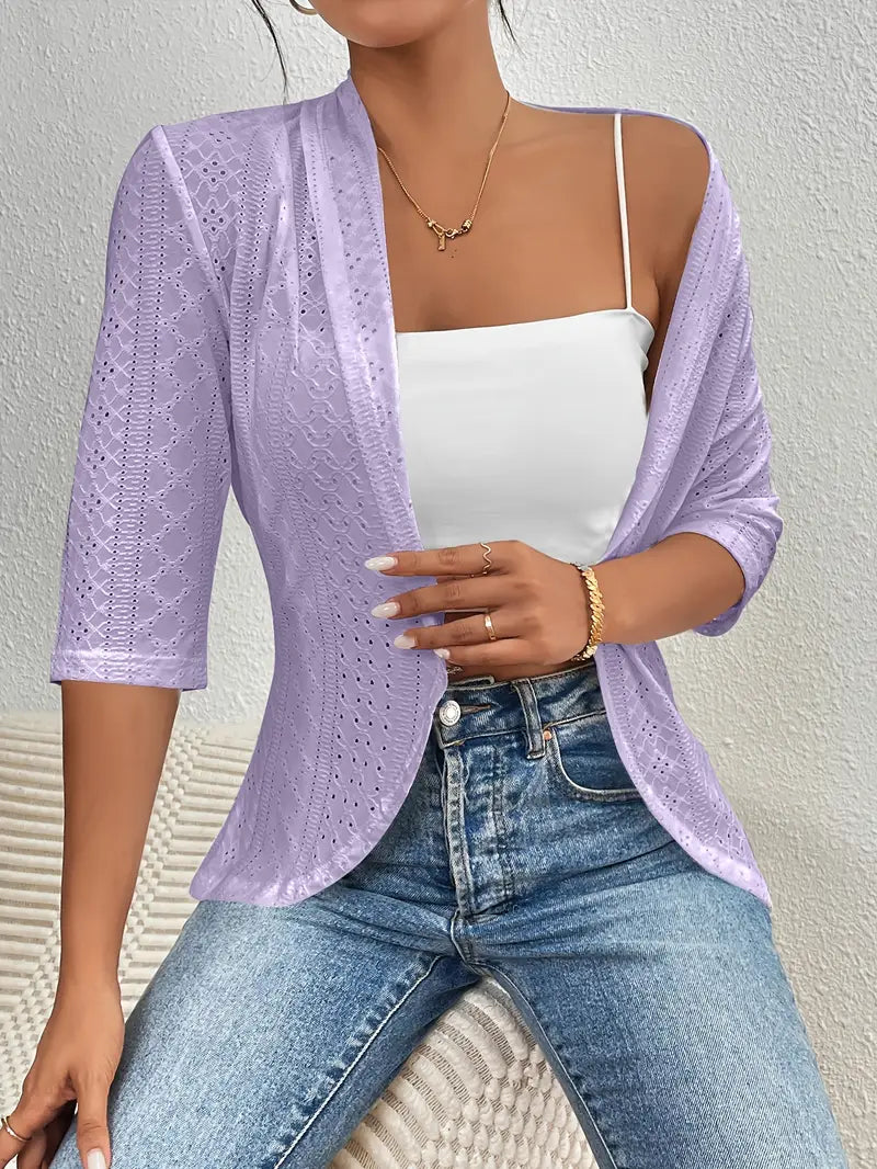 Penelope™ - Elegant Open-Front Jacket