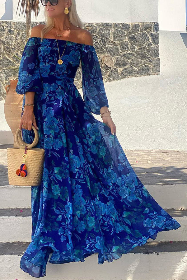 Layla™ - Floral Off-the-Shoulder Maxi Dress