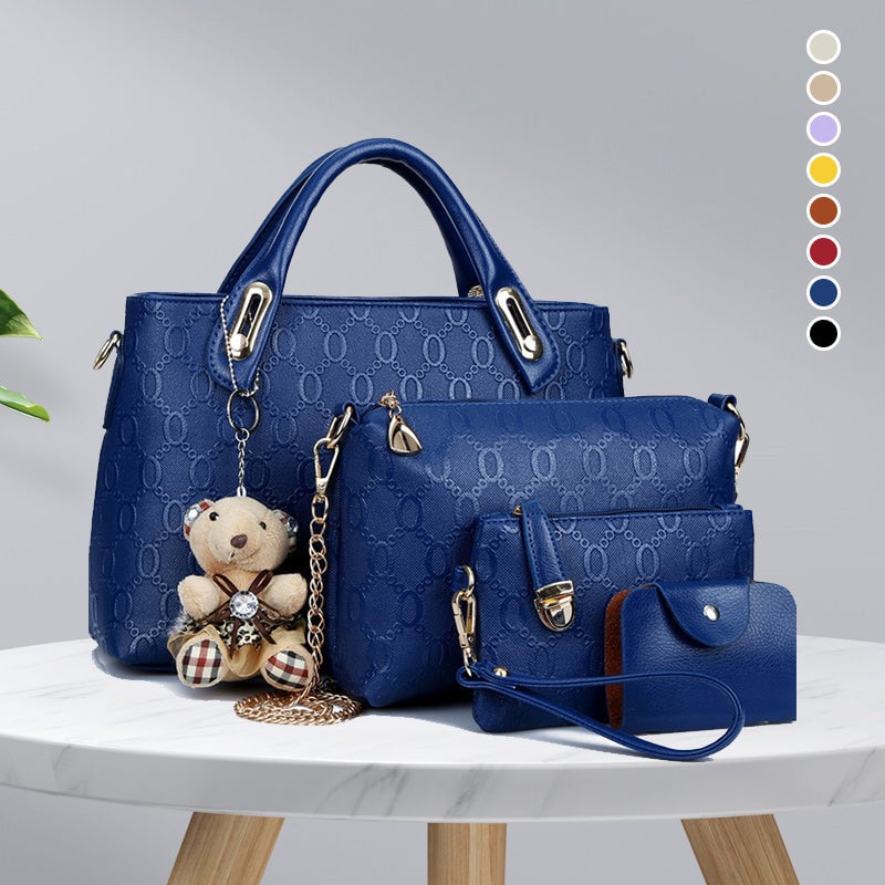 Grace - Elegant 4-Piece Leather Handbag Set