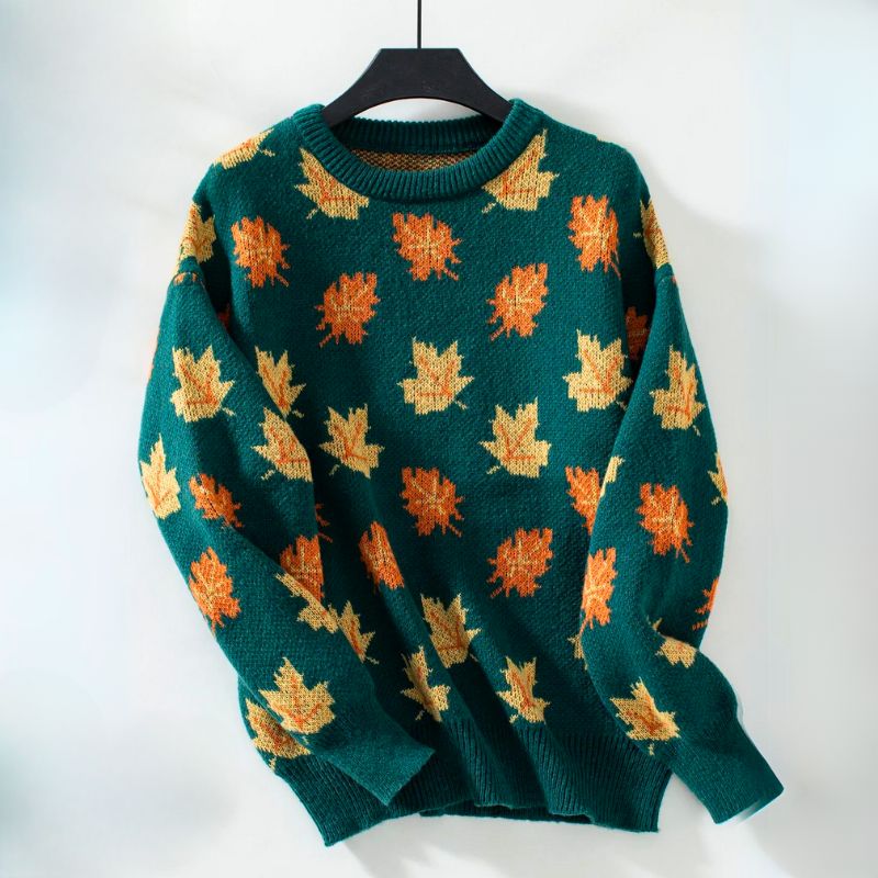 Sophia™ - Comfortable Leaf Style Sweater