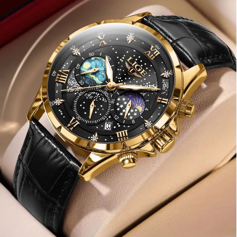 Caleb™ - Elegant Moonphase Watch