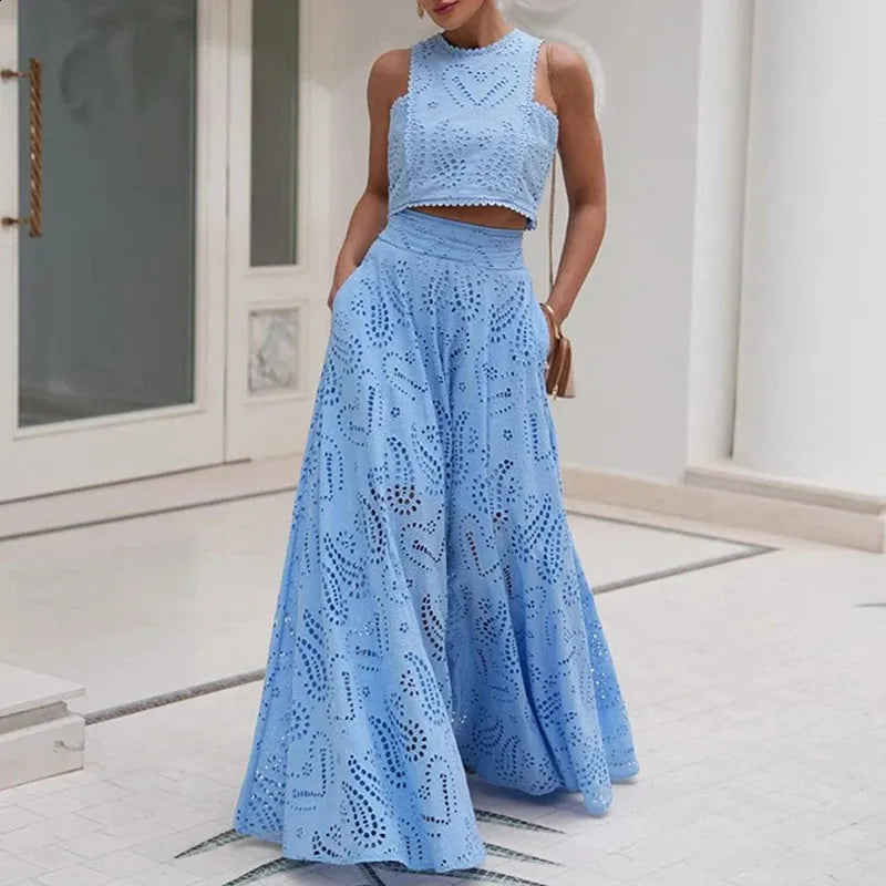 Layla™ - Stylish Top And Skirt Set