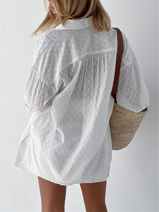 Layla™ - Chic Shirt & Shorts Set