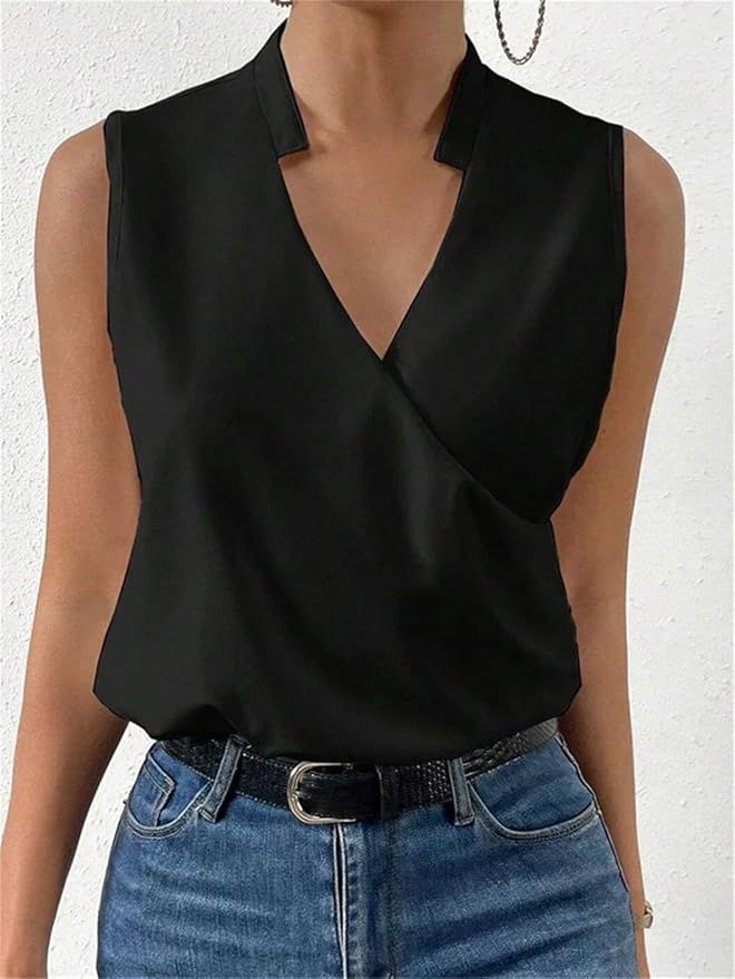 Harper™ - Casual Loose Cross Wrap Top