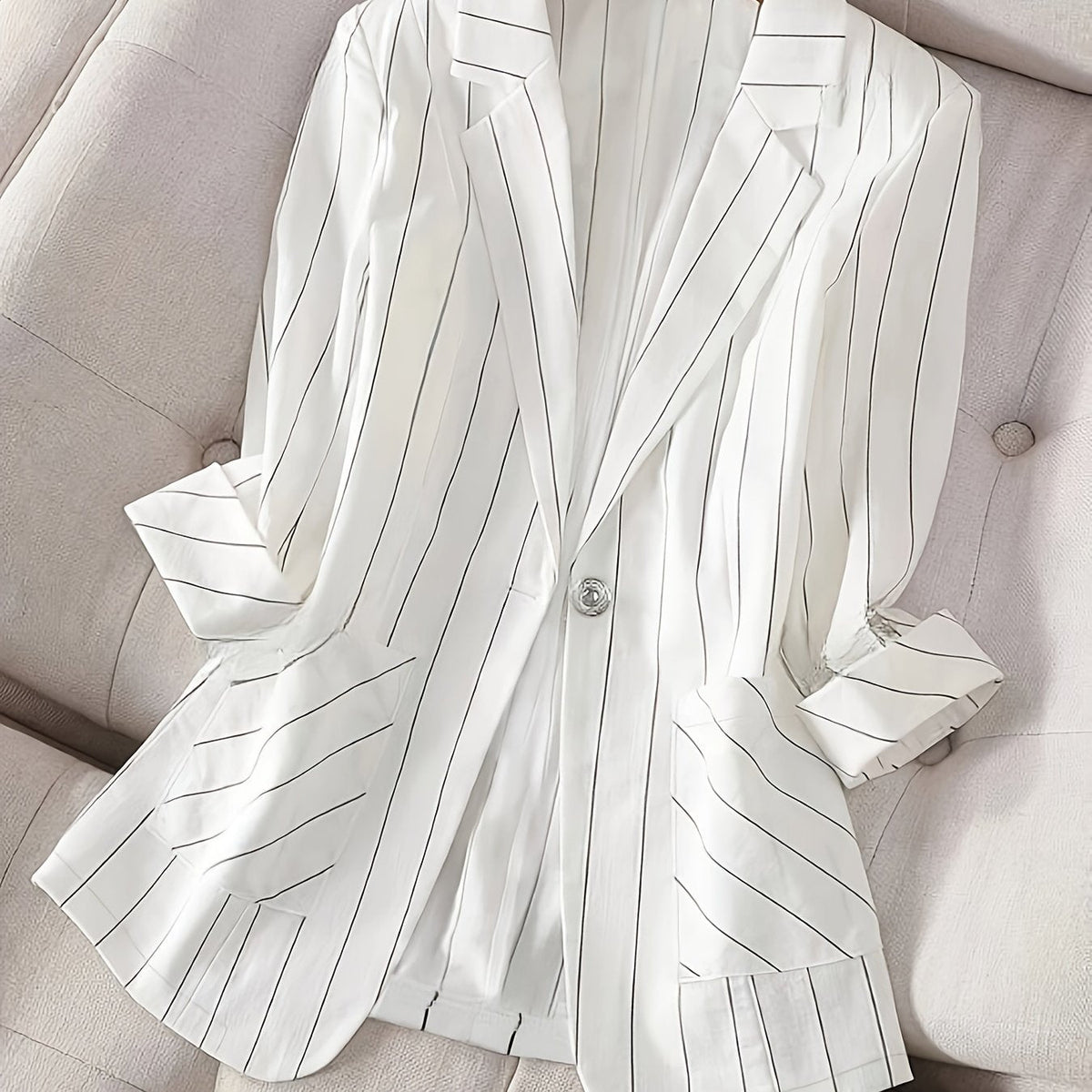 Olivia™ - Chic Striped Blazer