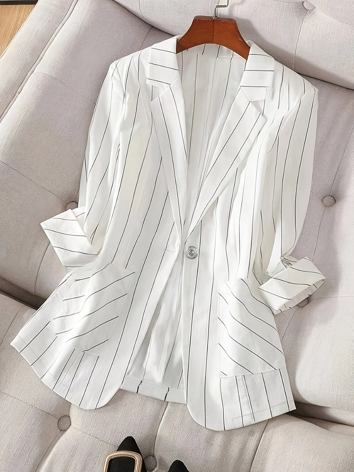 Olivia™ - Chic Striped Blazer