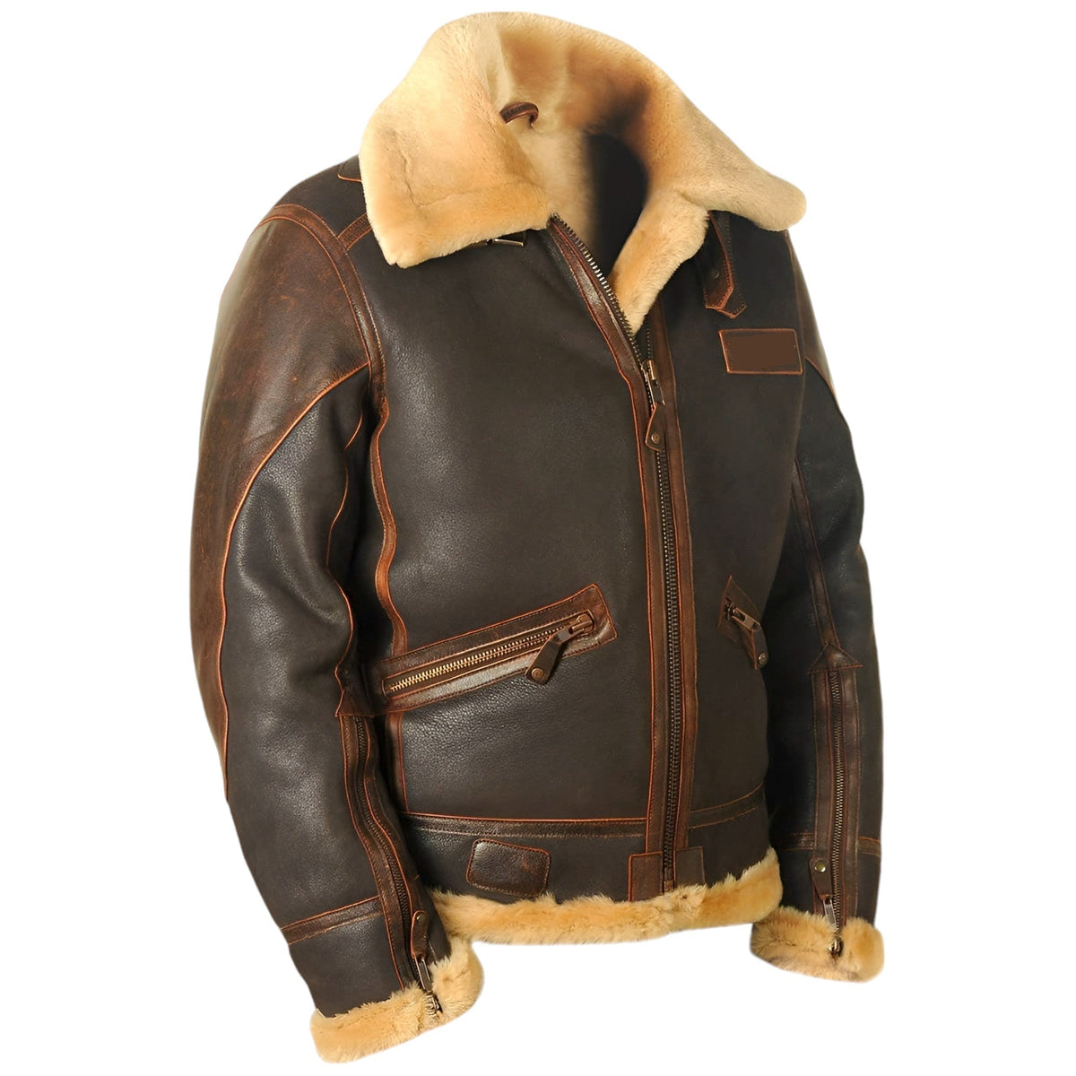 Owen™ - Stylish Heated Pilot Leather Jacket
