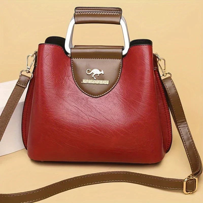 Sophia - Chic Leather Bucket Bag