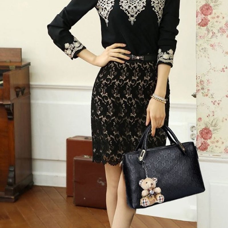 Grace - Elegant 4-Piece Leather Handbag Set