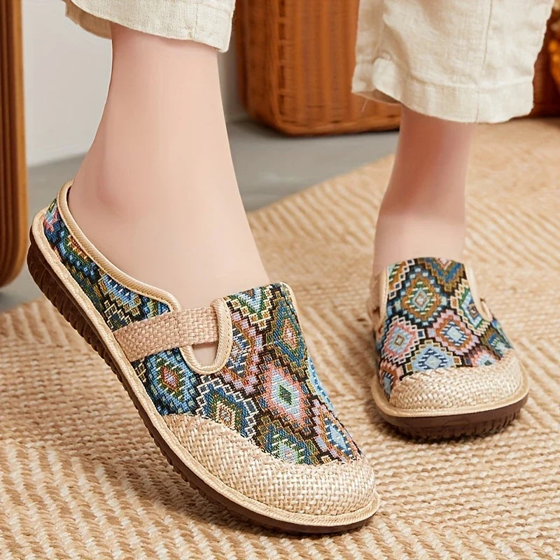 Avery™ - Retro Plaid Slip-On Loafers