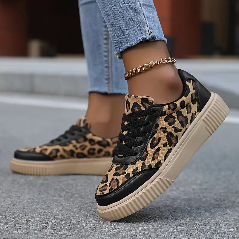 Aubrey™ - Breathable Leopard Print Sneakers