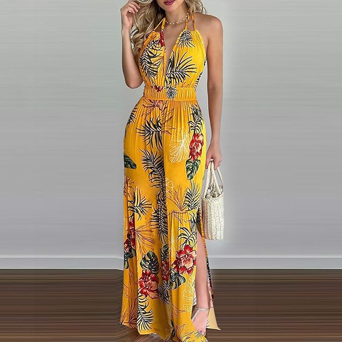 Lina™ - Stylish Halter Neck Jumpsuit